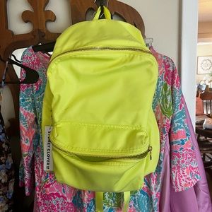 Neon green Stoney clover book bag